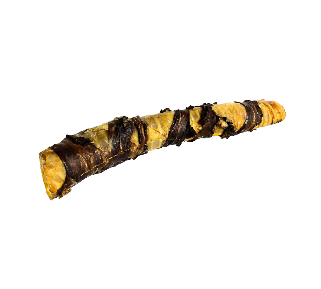 Water Buffalo Trachea Wrapped With Jerky