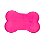 Silicone Bone Shape Non Skid Mat - Large - Pink