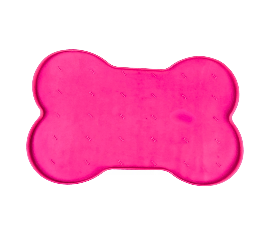 Silicone Bone Shape Non Skid Mat - Large - 6 Colors
