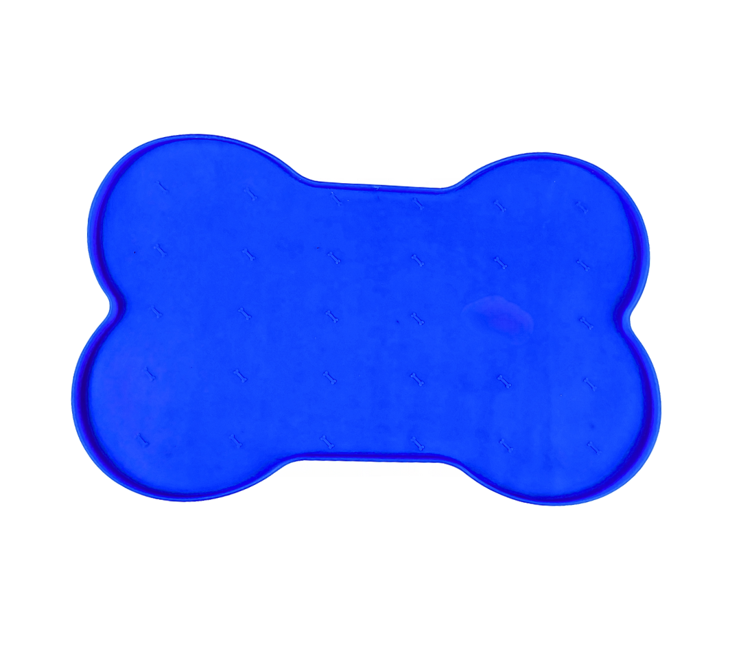 Silicone Bone Shape Non Skid Mat - Large - 6 Colors