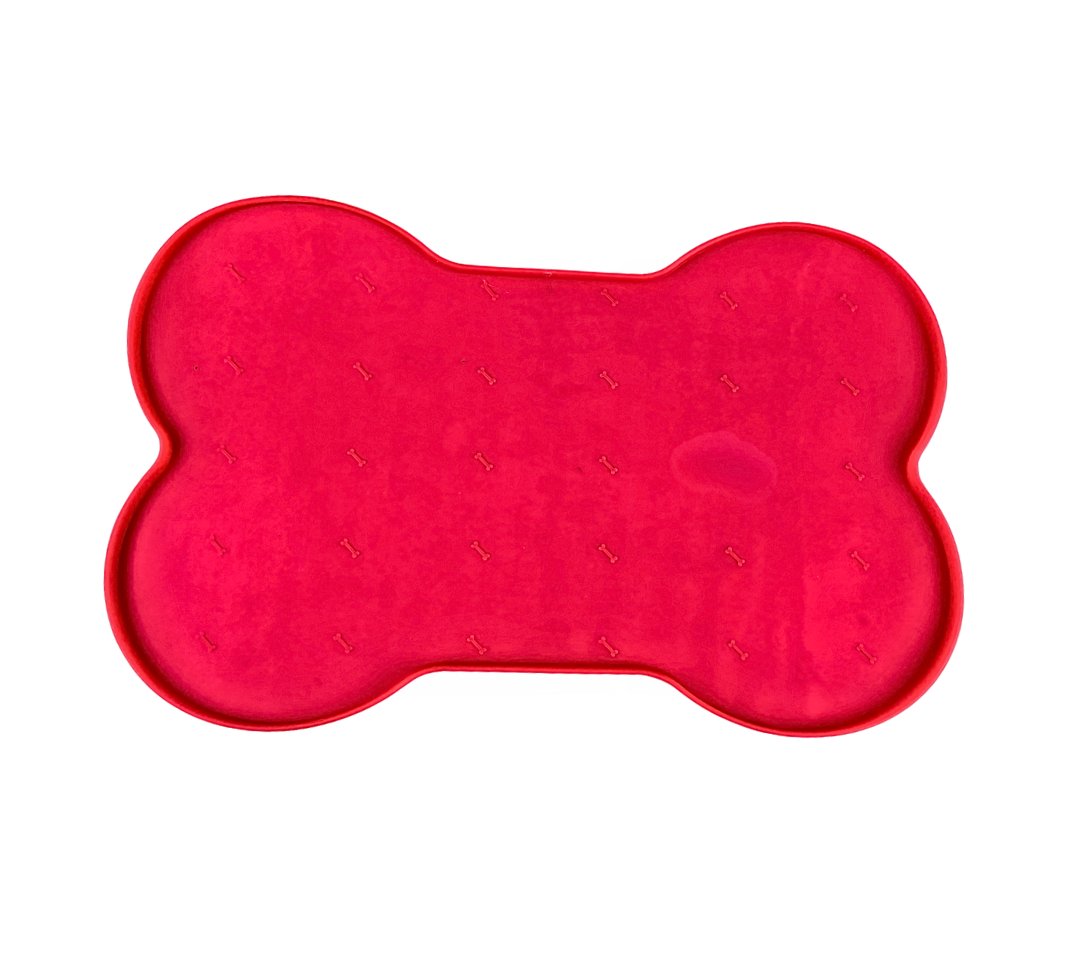 Silicone Bone Shape Non Skid Mat - Large - 6 Colors