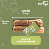 Natural Repurposed Olive Woods Dog Chew - Small