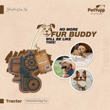 Natural Extra Tuff Toss & Chew Dog Toy - Tractor