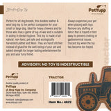 Natural Extra Tuff Toss & Chew Dog Toy - Tractor