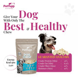 100% Natural Water Buffalo Cheek Chips Dog Chew - Pack of 1lb