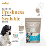 100% Natural Water Buffalo Cheek Roll Dog Chew  - Pack of 10 Count, 12 Inch
