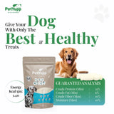 100% Natural Water Buffalo Cheek Roll Dog Chew  - Pack of 10 Count, 6 Inch