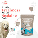 100% Natural Water Buffalo Cheek Roll Dog Chew  - Pack of 5 Count, 12 Inch