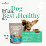 100% Natural Water Buffalo Ear with Meat Dog Chew - Pack of 20