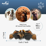100% Natural Water Buffalo Hooves Dog Chew - Pack of 10