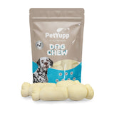 100% Natural Water Buffalo Cheek Roll Dog Chew  - Pack of 10 Count, 6 Inch