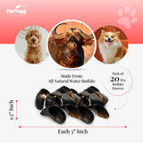 100% Natural Water Buffalo Hooves Dog Chew - Pack of 20