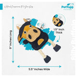 Leather, Cotton & Jute Toy with Coconut Fiber Filling - Billy Buffalo