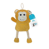 Leather, Cotton & Jute Toy with Coconut Fiber Filling - Milly Monkey