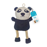 Leather, Cotton & Jute Toy with Coconut Fiber Filling - Petey Panda