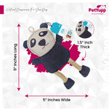 Leather, Cotton & Jute Toy with Coconut Fiber Filling - Petey Panda