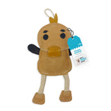 Leather, Cotton & Jute Toy with Coconut Fiber Filling - Plucky Ducky