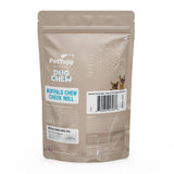 100% Natural Water Buffalo Cheek Roll Dog Chew  - Pack of 10 Count, 12 Inch