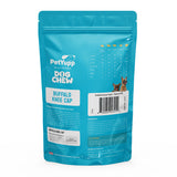 100% Natural Water Buffalo Knee Caps with Meat Dog Treats - Pack of 10